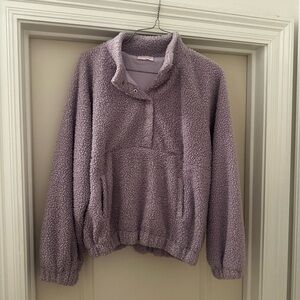 Pink Lily Lavender Teddy Jacket